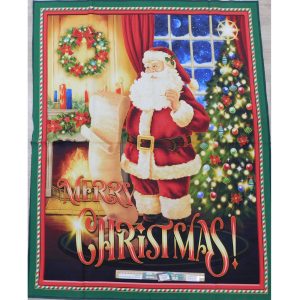 Patchwork Quilting Sewing Fabric Merry Christmas 88x110cm
