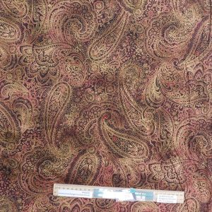 Quilting Patchwork Sewing Fabric Radiant Paisley Bronze 50x55cm FQ