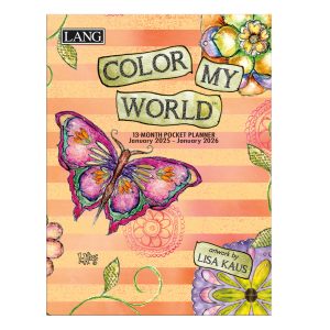 Lang 2025 13 Month Pocket Planner Color My World Diary