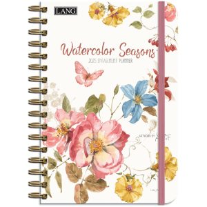 Lang 2025 Spiral Engagement Planner Watercolor Seasons Diary