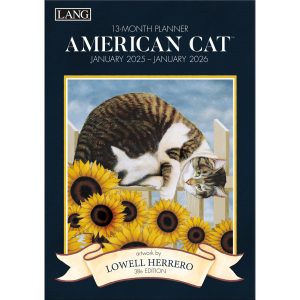 Lang 2025 American Cat 13 Month Planner 12 Inch Diary