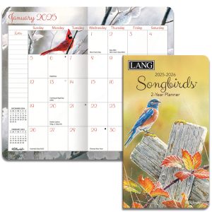 Lang 2025-2026 2 Year Pocket Planner Songbirds Diary
