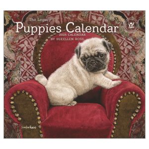 Legacy 2025 Calendar Puppies Calender Fits Wall Frame