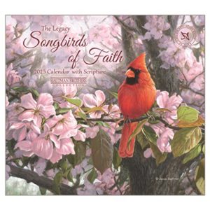 Legacy 2025 Calendar Songbirds of Faith Calender Fits Wall Frame Scripture