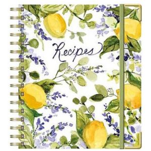 Lang Recipe Journal Lemon Grove 200 Pages Bonus List Pad