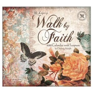 Legacy 2025 Calendar Walk By Faith Calender Fits Wall Frame Scripture