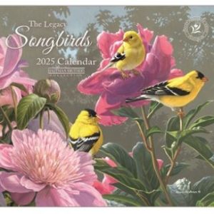 Legacy 2025 Calendar Songbirds Calender Fits Wall Frame