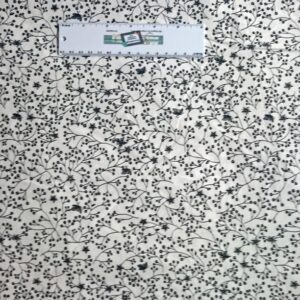 COUNTRY QUILTING FABRIC White with Black Quilt Wide Backing 240 x50cm New Sewing