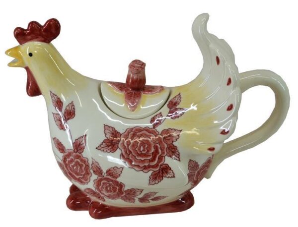 French Country Lovely Teapot Novelty CHOOK China Tea Pot Giftboxed
