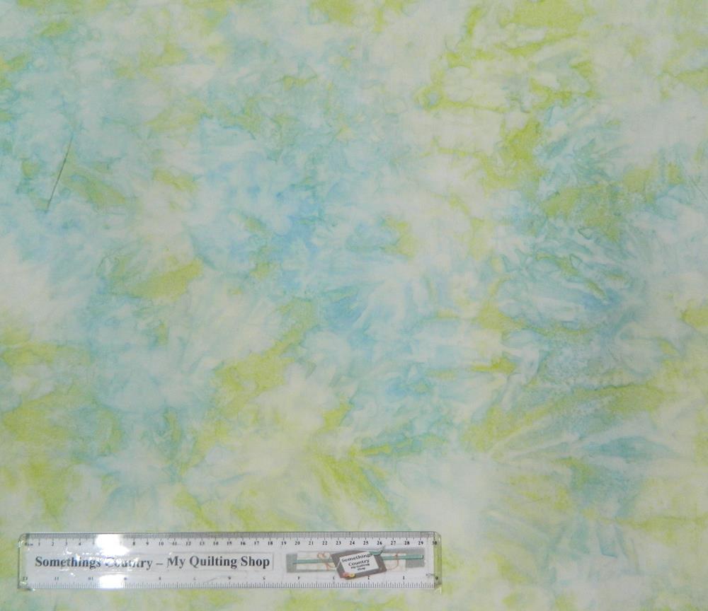 Patchwork Quilting Sewing Fabric Green Grey Spots Batik 50x55cm FQ New Material 