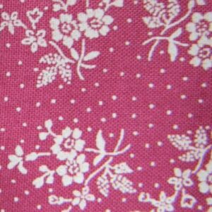 Patchwork Quilting Sewing Fabric HOT PINK White Flowers 50x55cm FQ New Material