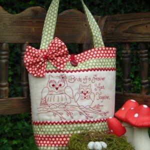 Quilting Sewing Bag Pattern HOOT TOGETHER Sally Giblin Rivendale Collection Pattern NEW