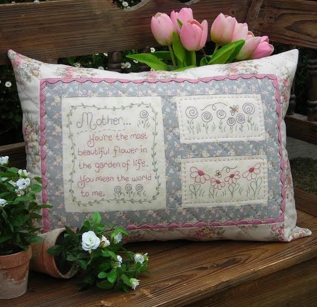 Quilting Sewing Cushion Pattern MOTHER Sally Giblin Rivendale Collection New