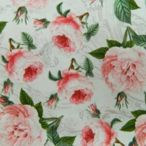 Patchwork Quilting Fabric ROMANTIC ROSES Material Sewing Cotton FQ 50x55cm NEW